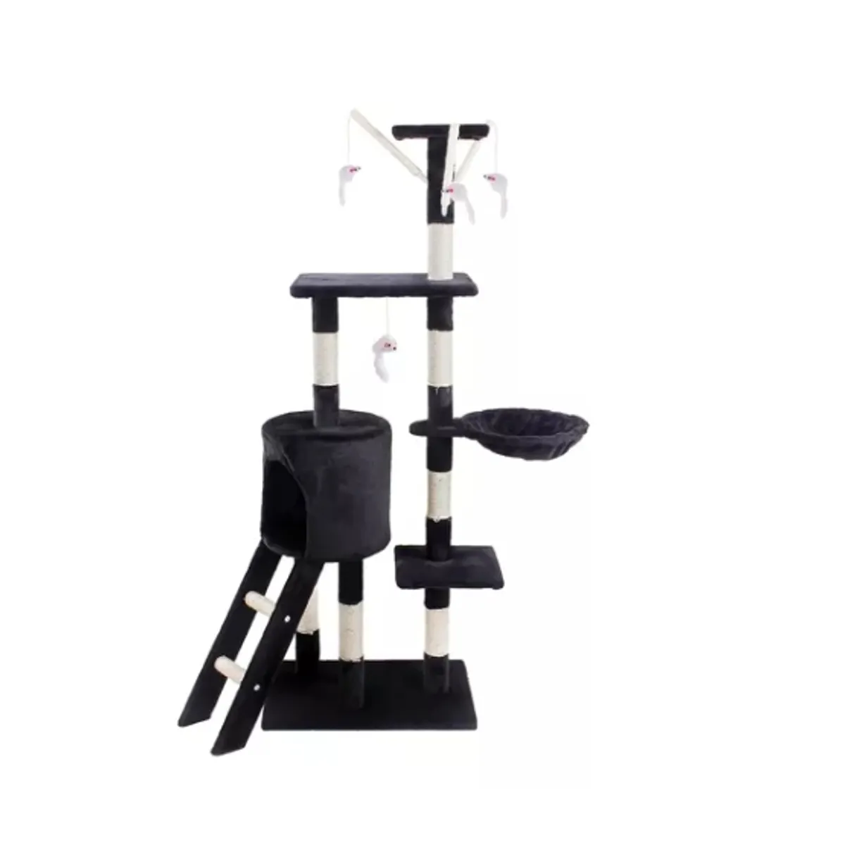 ESHOPANGIE - Rascador Tipo Árbol Para Gatos - 5 Niveles Interactivo 139cm