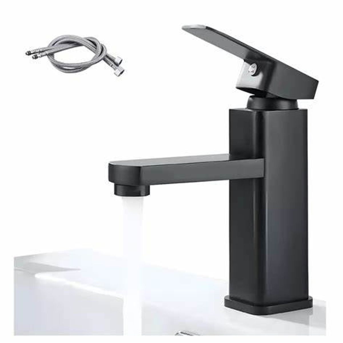 GENERICO - Grifo Baño Llave Monomando Fregadero Mezcladora Inoxidable