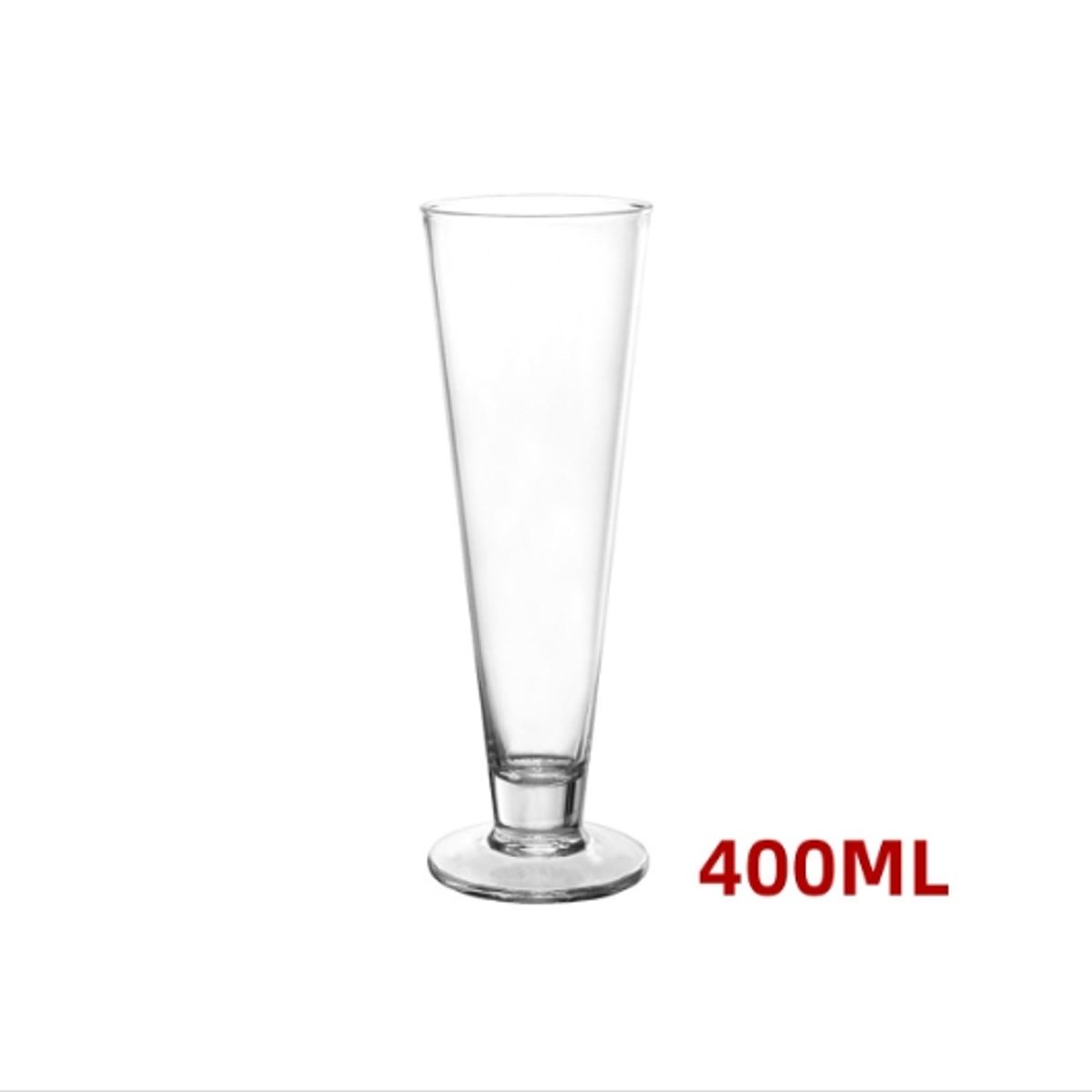 GENERICO - Copa Transparente Diseño Flauta 400ML 12 Unidades