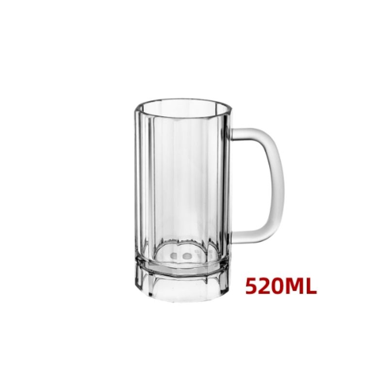 GENERICO - Vaso Shopero 520ML 8.3X15.8CM 12 Unidades