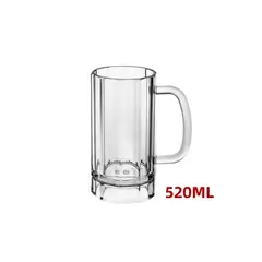 GENERICO - Vaso Shopero 520ML 8.3X15.8CM 12 Unidades