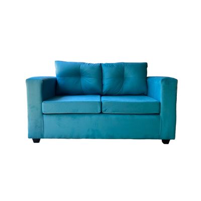 Imagen 2 del producto Sofa 2 Cuerpos Bilbao Felpa Turquesa
