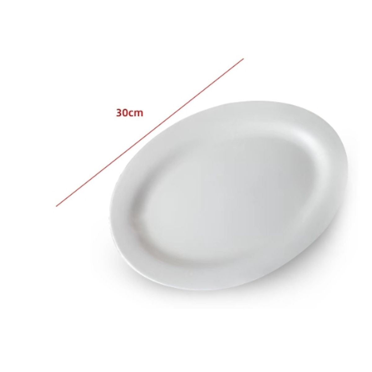 GENERICO - Plato De Ceramica Color Blanco 30CM