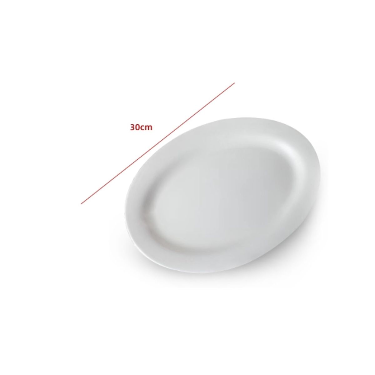 GENERICO - Plato De Ceramica Color Blanco 30CM