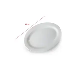 GENERICO - Plato De Ceramica Color Blanco 30CM