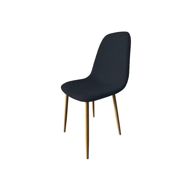 CORI CORI - Silla Scoop Lino Wood Negra