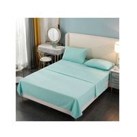 Juego de Sábanas 1 1/2 Plazas 200 Hilos 4 Piezas - Verde Agua