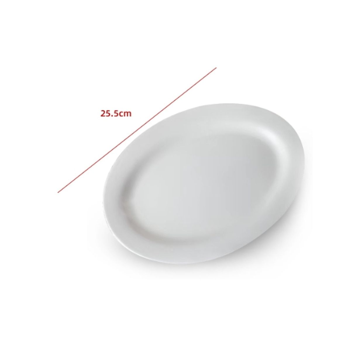 GENERICO - Plato De Ceramica Color Blanco 255CM