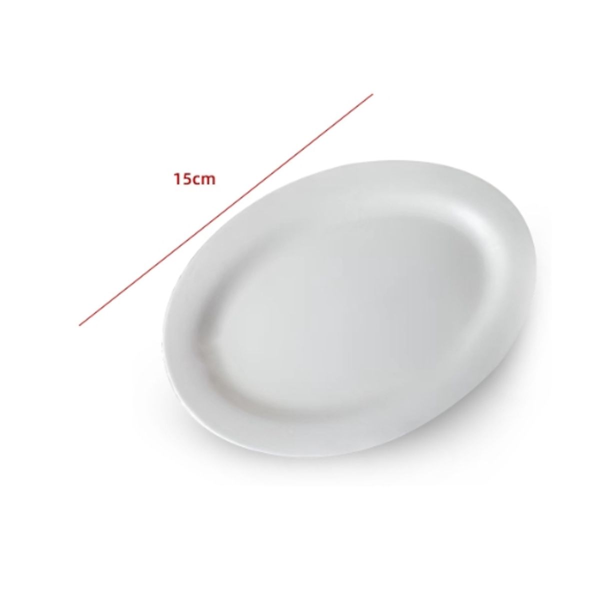 GENERICO - Plato De Ceramica Color Blanco 15CM