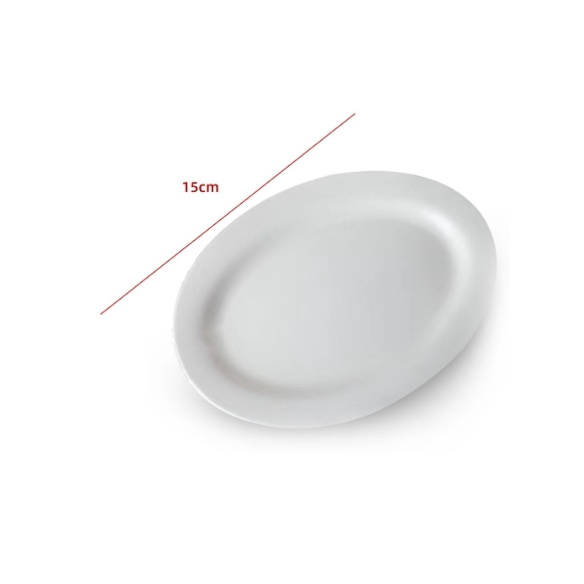 GENERICO - Plato De Ceramica Color Blanco 15CM