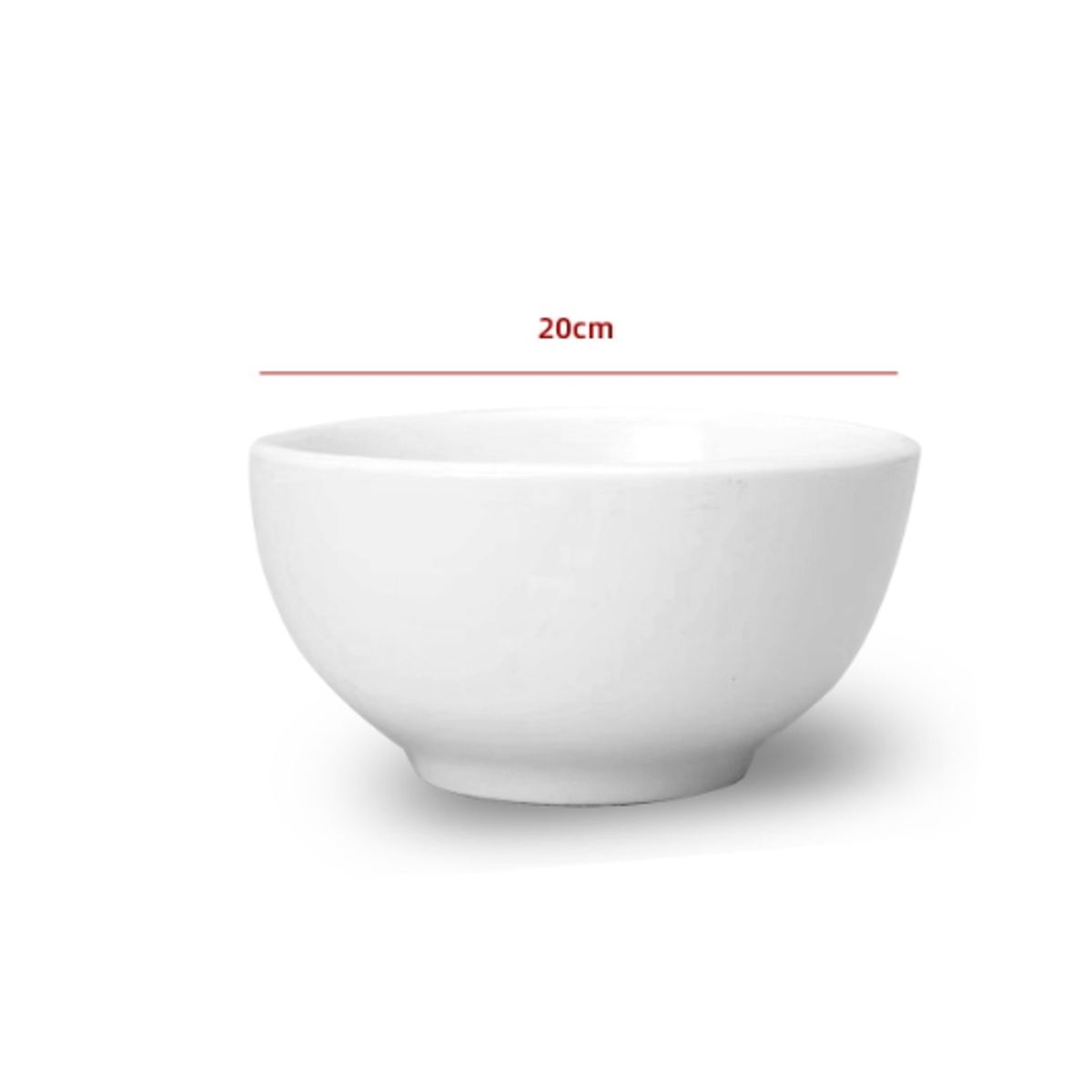 GENERICO - Cuenco De Ceramica Color Blanco 20CM