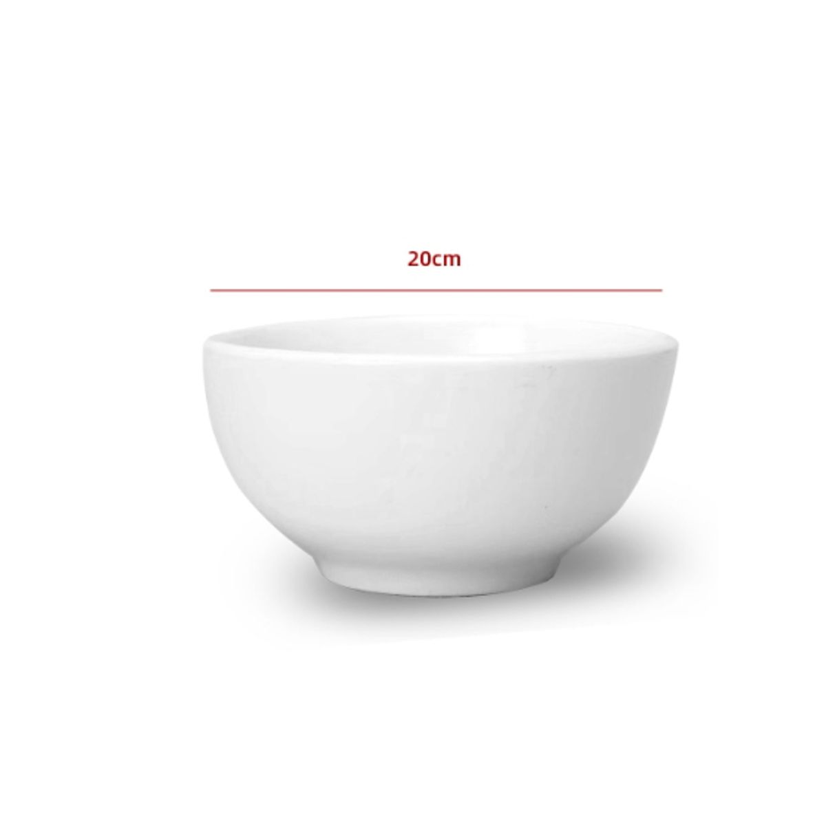 GENERICO - Cuenco De Ceramica Color Blanco 20CM