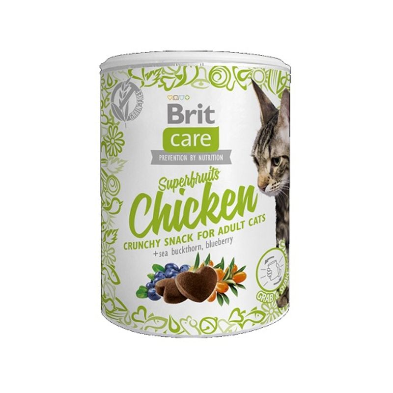 BRIT CARE - BRIT CARE CAT SNACK SUPERFRUITS CHICKEN 100 GR.
