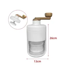 GENERICO - Maquina Triturador De Hielo Granizado Blanca