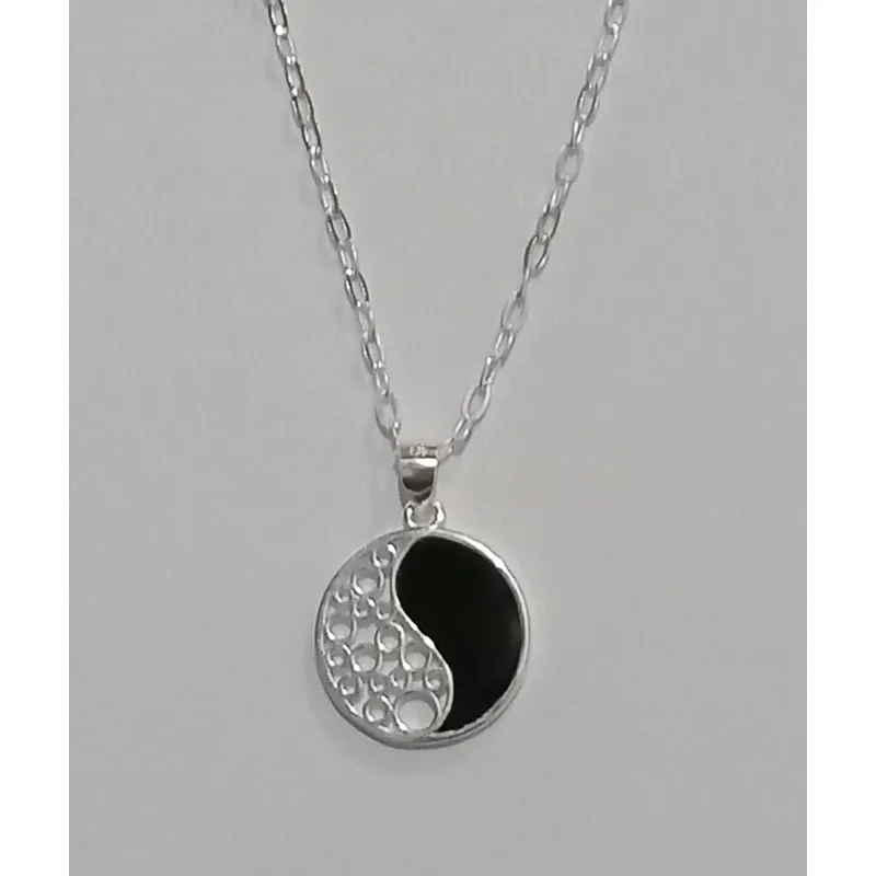 GENERICO - COLLAR YING-YANG PLATA 925