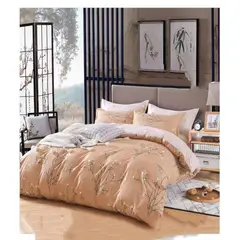 GENERICO - CUBRECAMA QUILT DE VERANO 1.5 PLAZA DISEÑO MARON FLOREADO