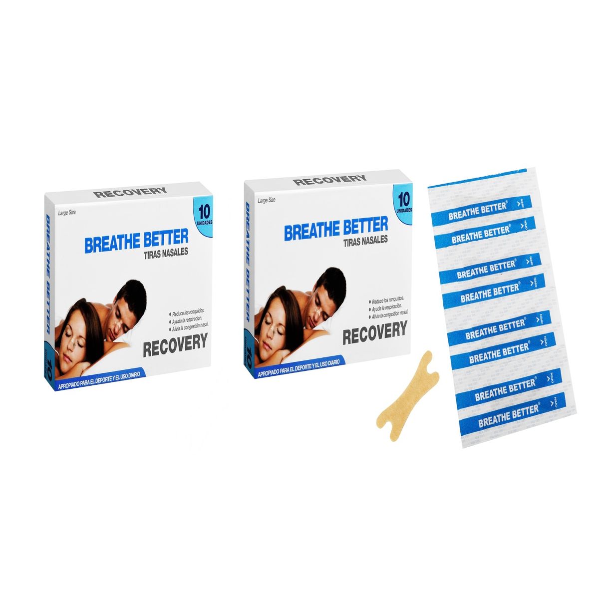 RECOVERY - PACK TIRAS NASALES RESPIRA MEJOR RECOVERY