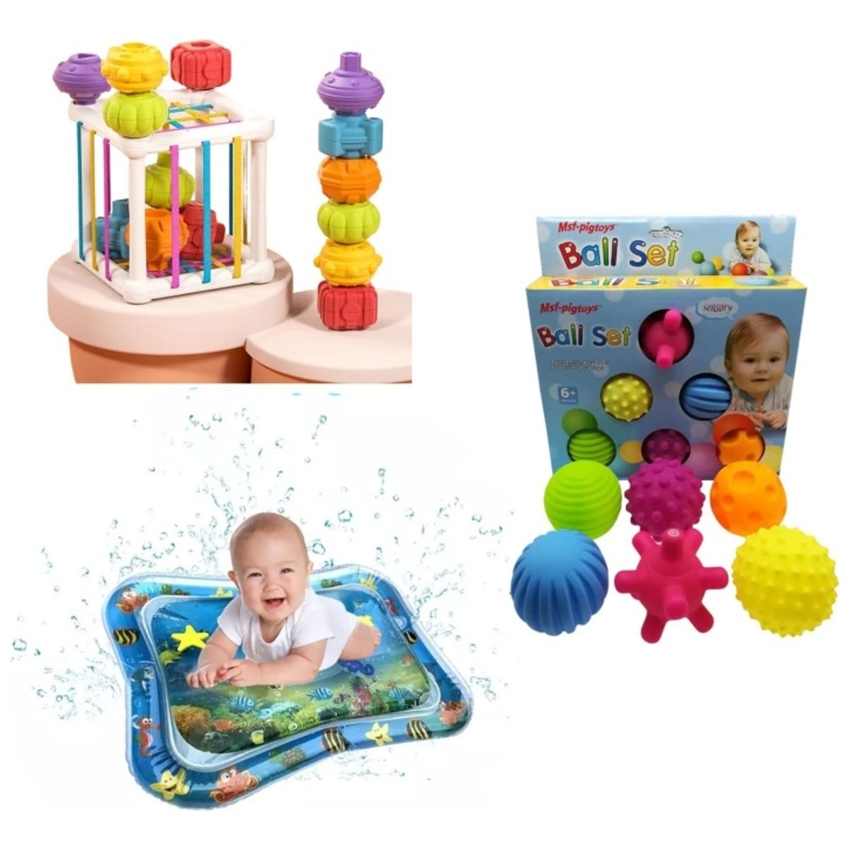 GENERICO - Pack Juguetes Sensoriales Para Bebe