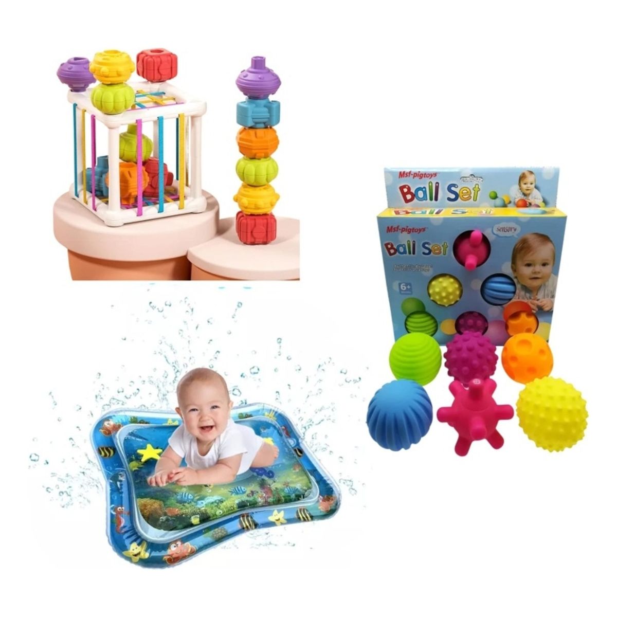 GENERICO - Pack Juguetes Sensoriales Para Bebe