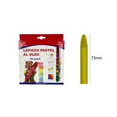 GENERICO - Crayones De Oleo 24 Colores 73MM