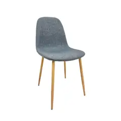 CORI CORI - Silla SCOOP LINO GRIS WOOD