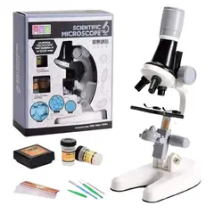 GENERICO - MICROSCOPIO EDUCATIVO 1200X PARA NIÑOS Y KIT ACCESORIOS