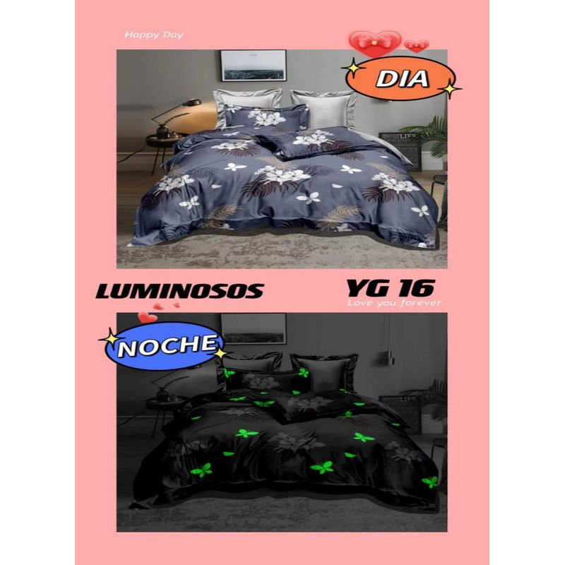 GENERICO - CUBRECAMA LUMINOSO TIPO QUILT DE VERANO