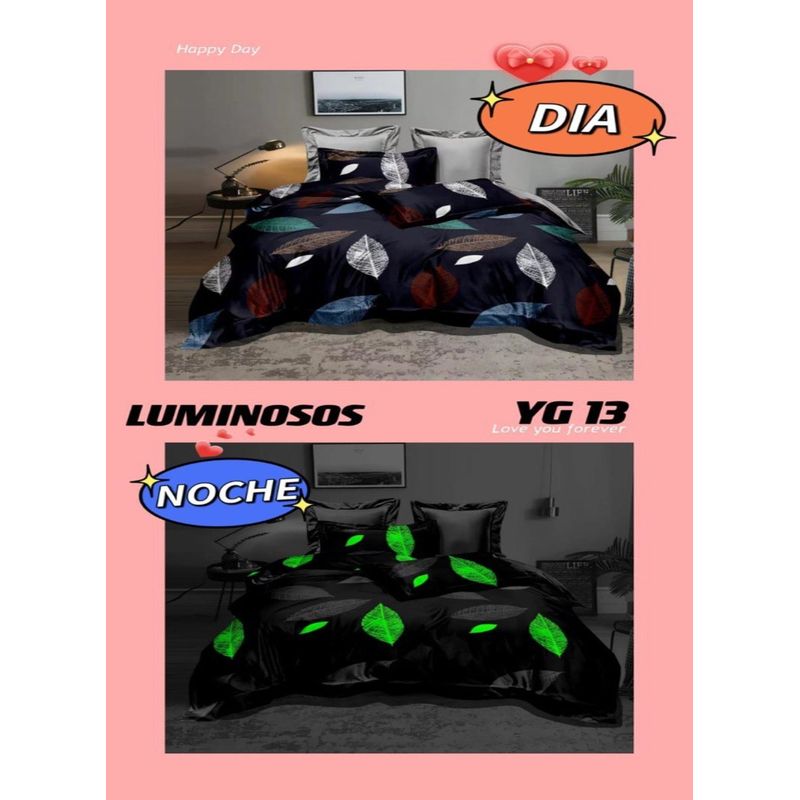 GENERICO - CUBRECAMA LUMINOSO TIPO QUILT DE VERANO