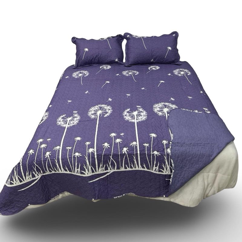 GENERICO - CUBRECAMA LUMINOSO TIPO QUILT DE VERANO