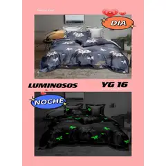GENERICO - CUBRECAMA LUMINOSO TIPO QUILT DE VERANO