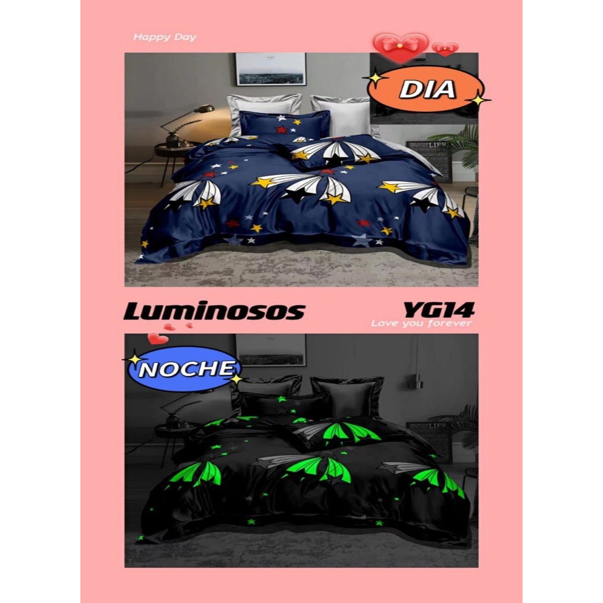 GENERICO - CUBRECAMA LUMINOSO TIPO QUILT DE VERANO