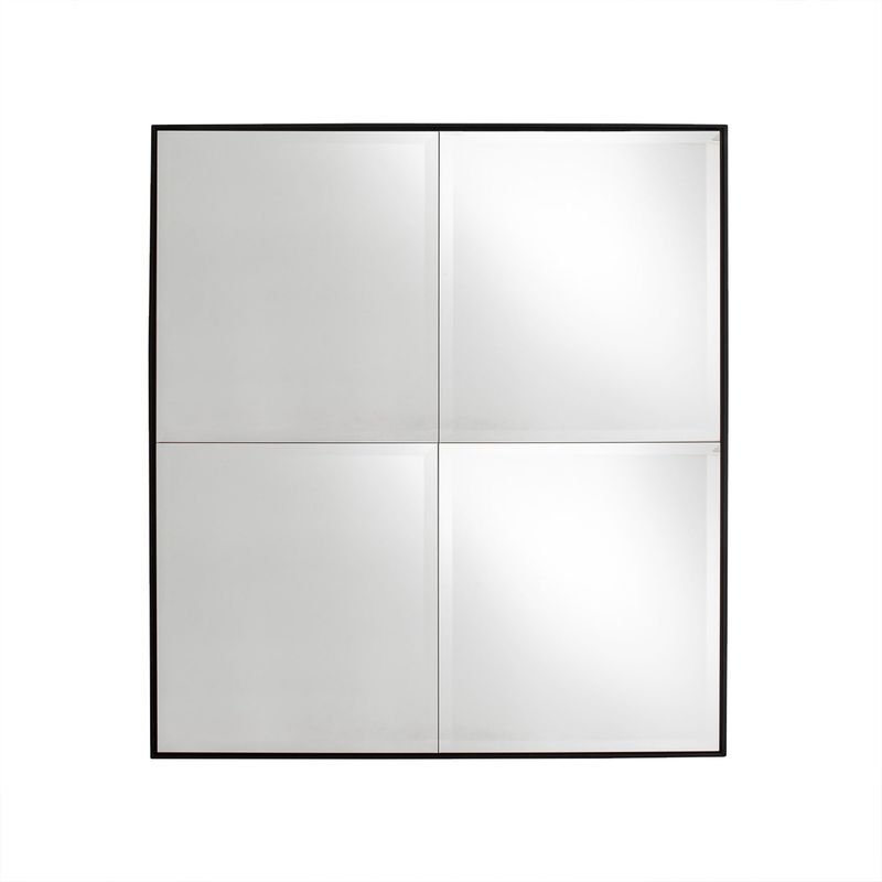 GENERICO - Espejo Rectangular Negro 90x80 cm WH Deco