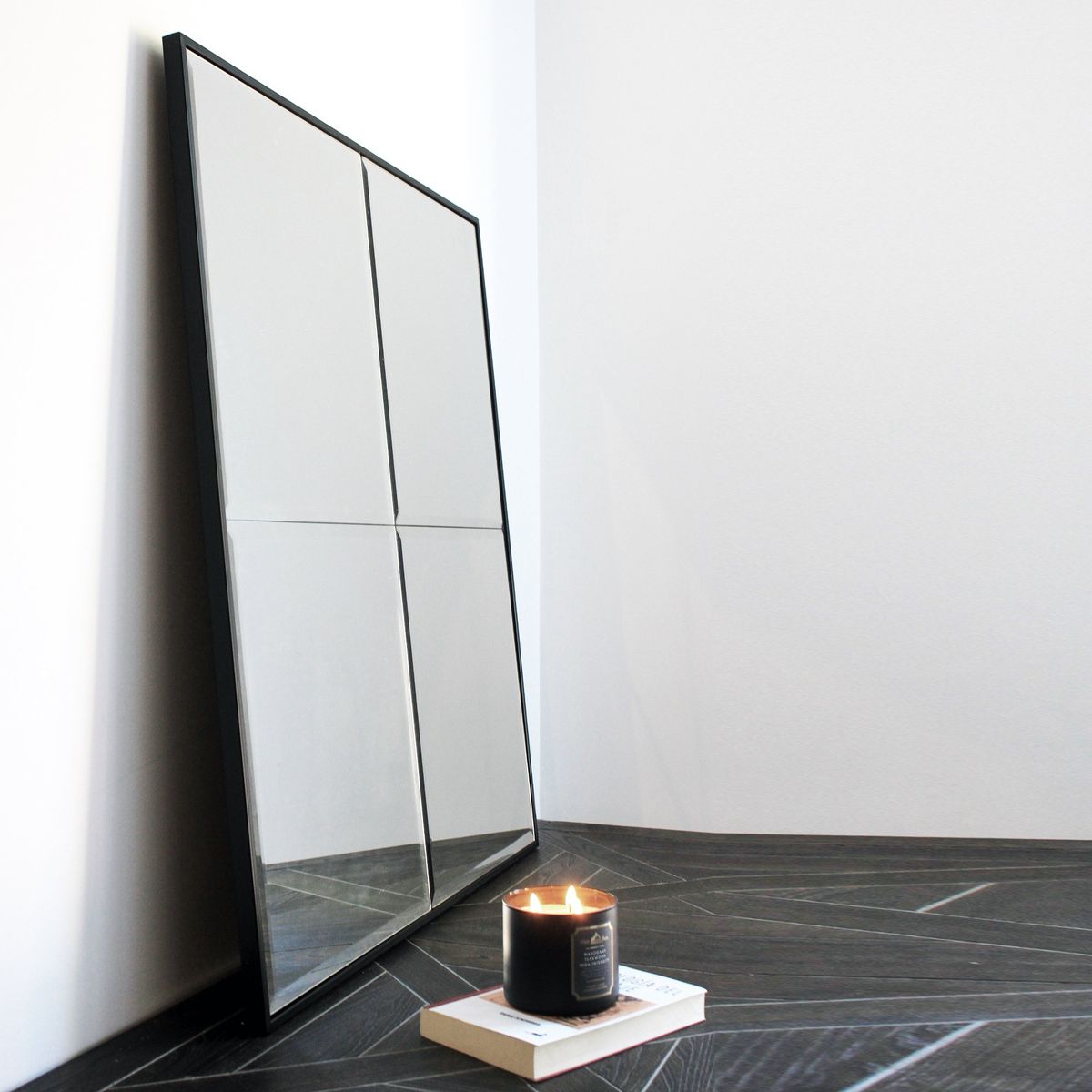 GENERICO - Espejo Rectangular Negro 90x80 cm WH Deco