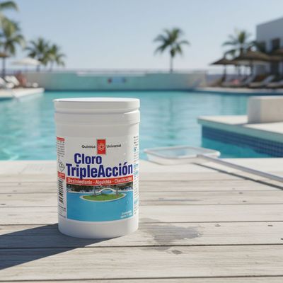 Imagen 2 del producto Kit Piscina Cloro Triple Acción 5 Kg Química Universal