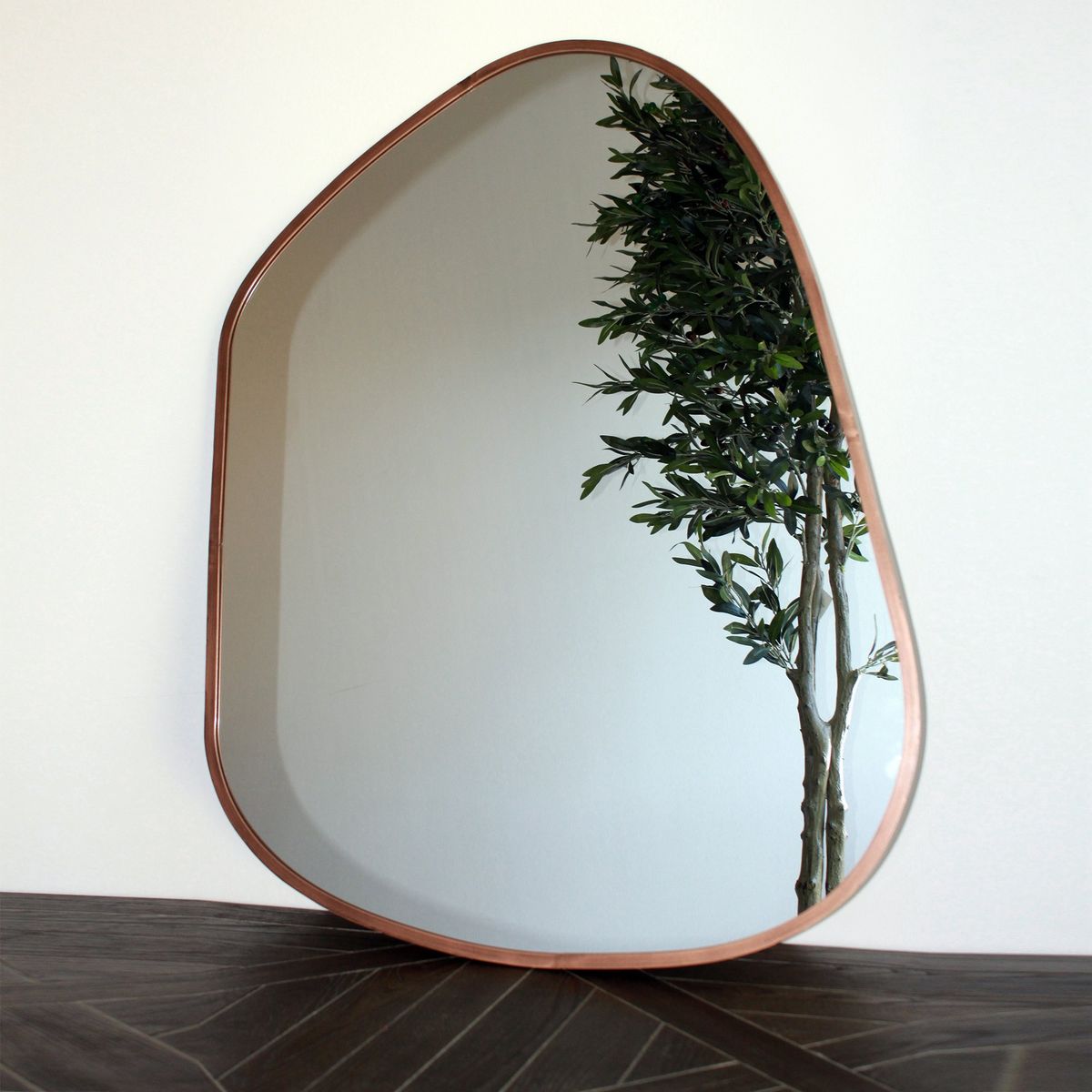 GENERICO - Espejo Irregular Marco Bronce 90x70 cm WH Deco