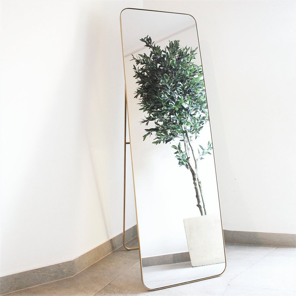 GENERICO - Espejo Rectangular Dorado 167x52 cm WH Deco