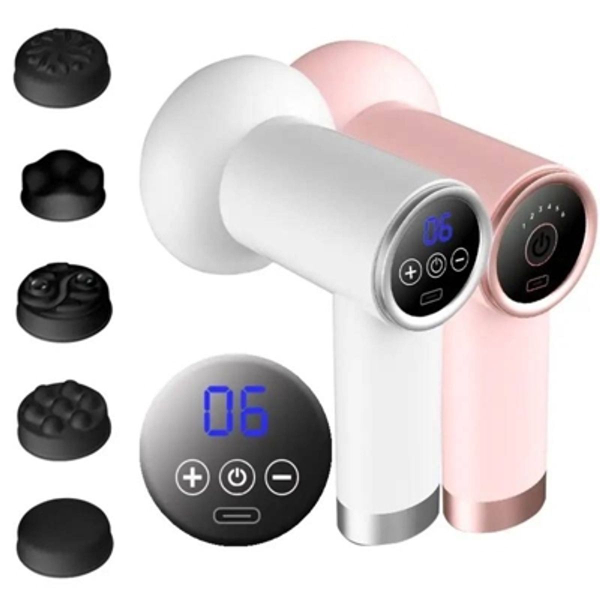 GENERICO - Masajeador corporal 5 cabezales intercambiables portatil