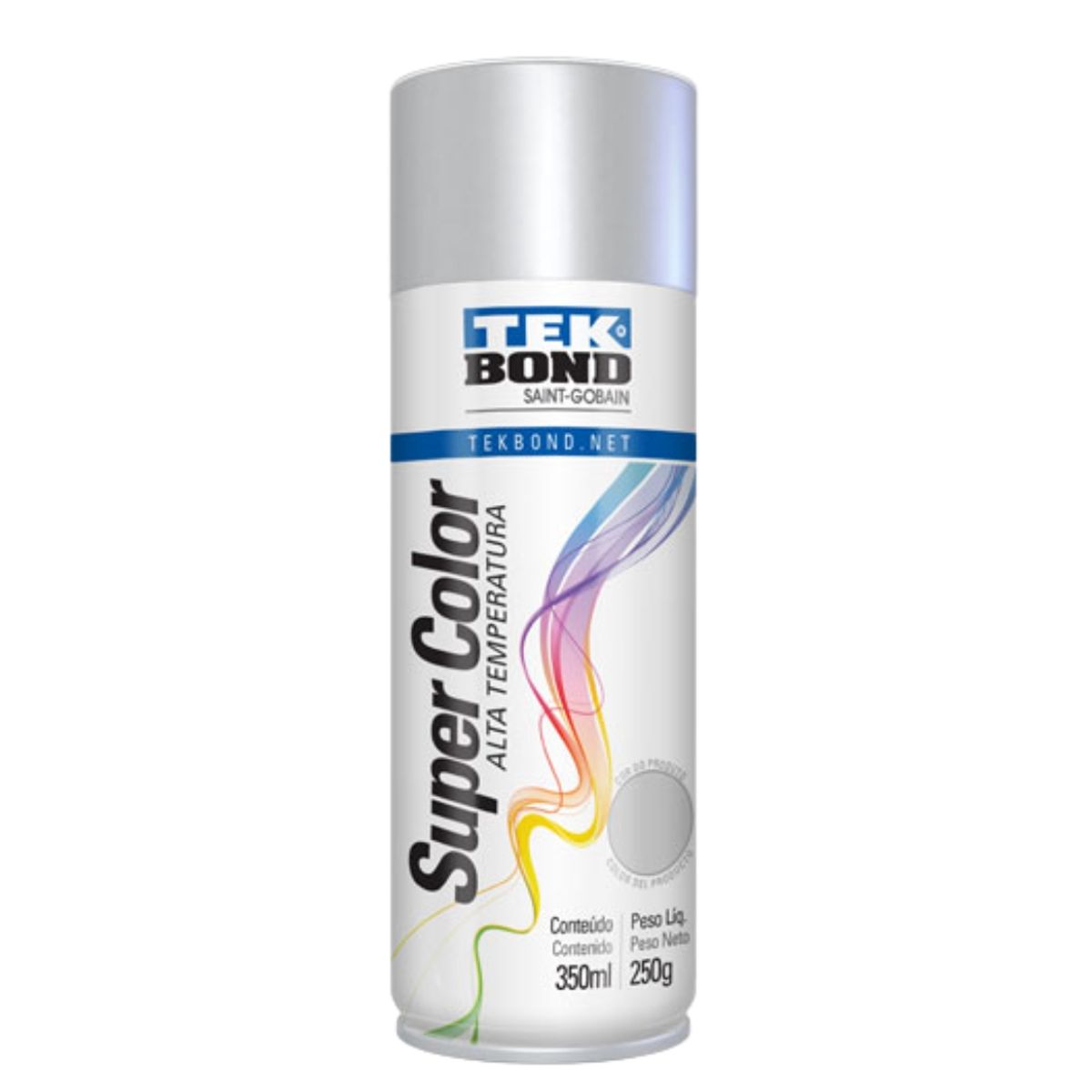 TEKBOND - PINTURA EN SPRAY ALTA TEMPERATURA ALUMINIO 350ML250G TEKBOND