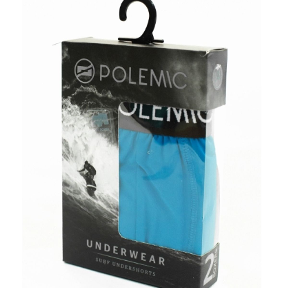 POLEMIC - PACK 2 BOXER TRAJE DE BAÑO SURF NEGRO/AZULINO T.12 a 18- Polemic.
