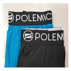 POLEMIC - PACK 2 BOXER TRAJE DE BAÑO SURF NEGRO/AZULINO T.12 a 18- Polemic.