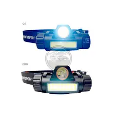 GENERICO - Linterna De Cabeza Casco Led Recargable 2 Focos Potente