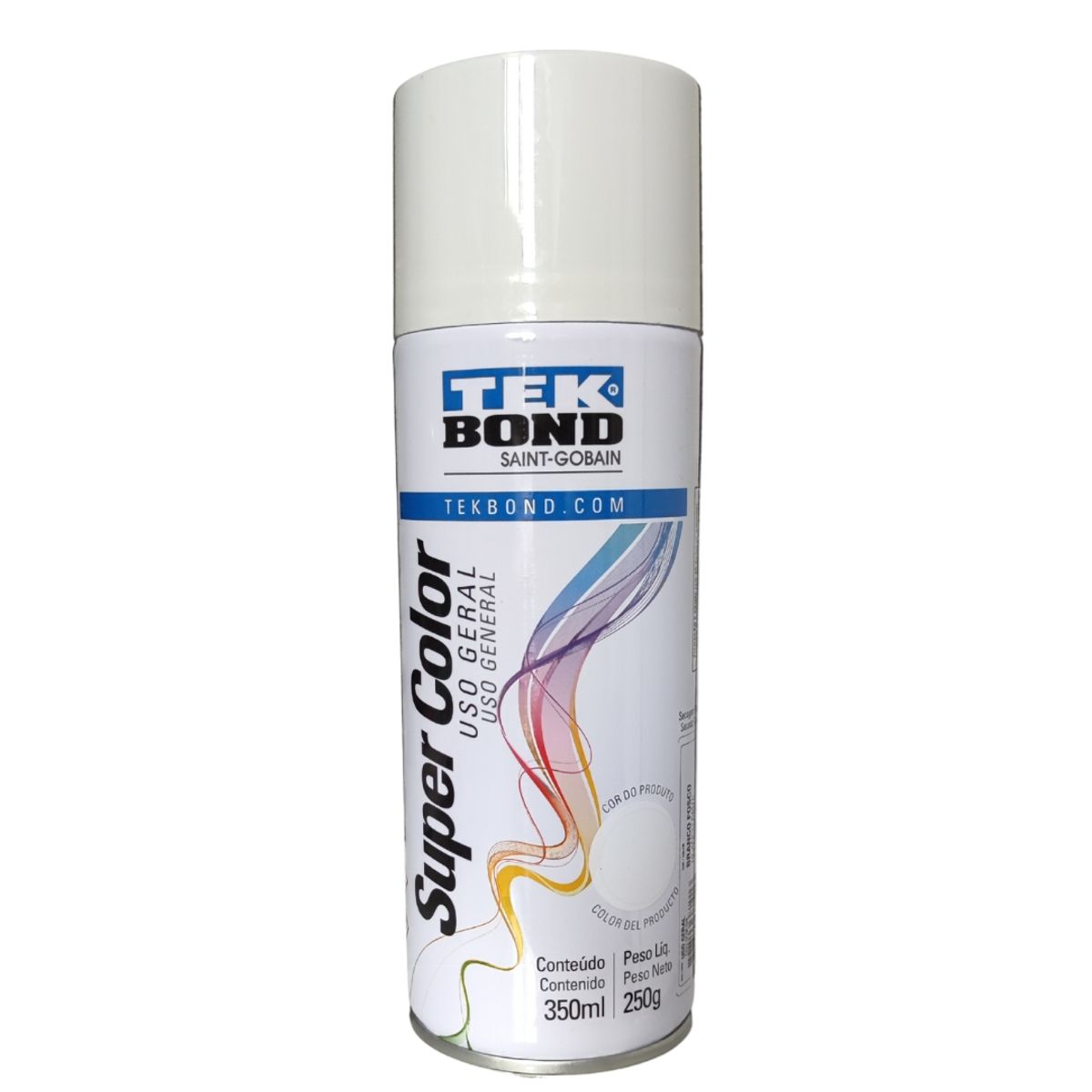 TEKBOND - PIintura En Spray Uso General Blanco Mate 350 ML/250G TEKBOND