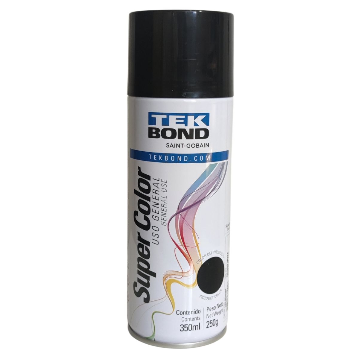 TEKBOND - PINTURA EN SPRAY USO GENERAL NEGRO MATE 350ML250G TEKBOND