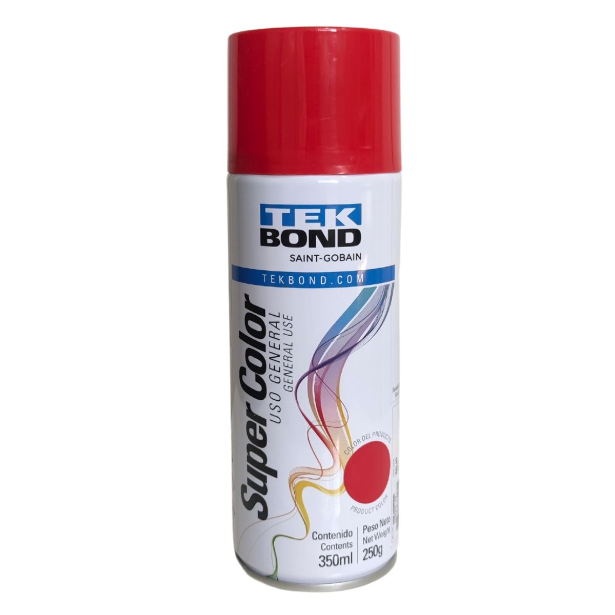 TEKBOND - PINTURA EN SPRAY USO GENERAL ROJO 350ML220G TEKBOND