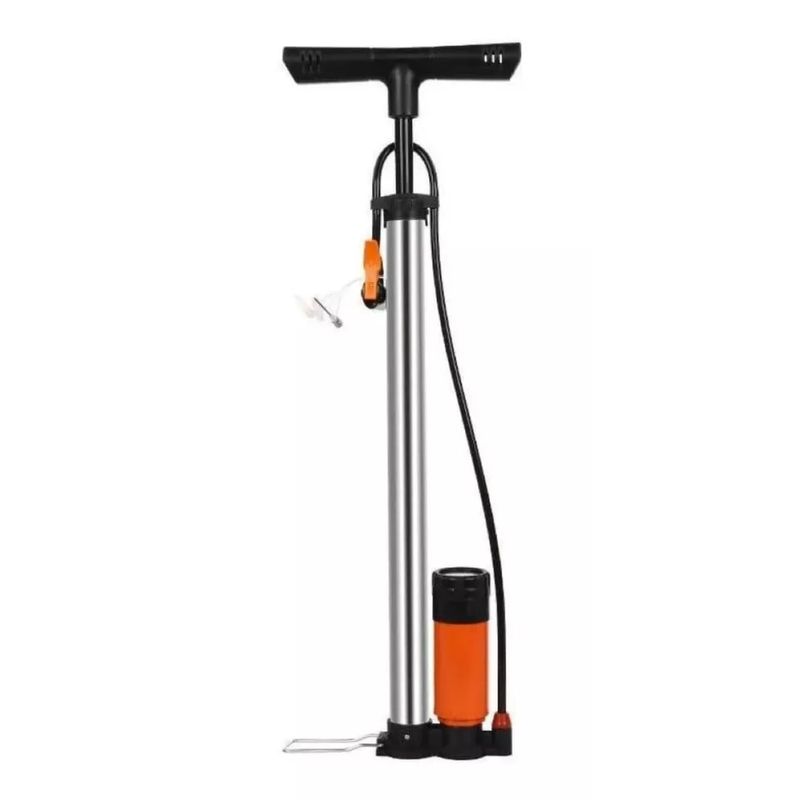 GENERICO - Bombin Bicicleta Profesional Inflador Balon Medidor Presion