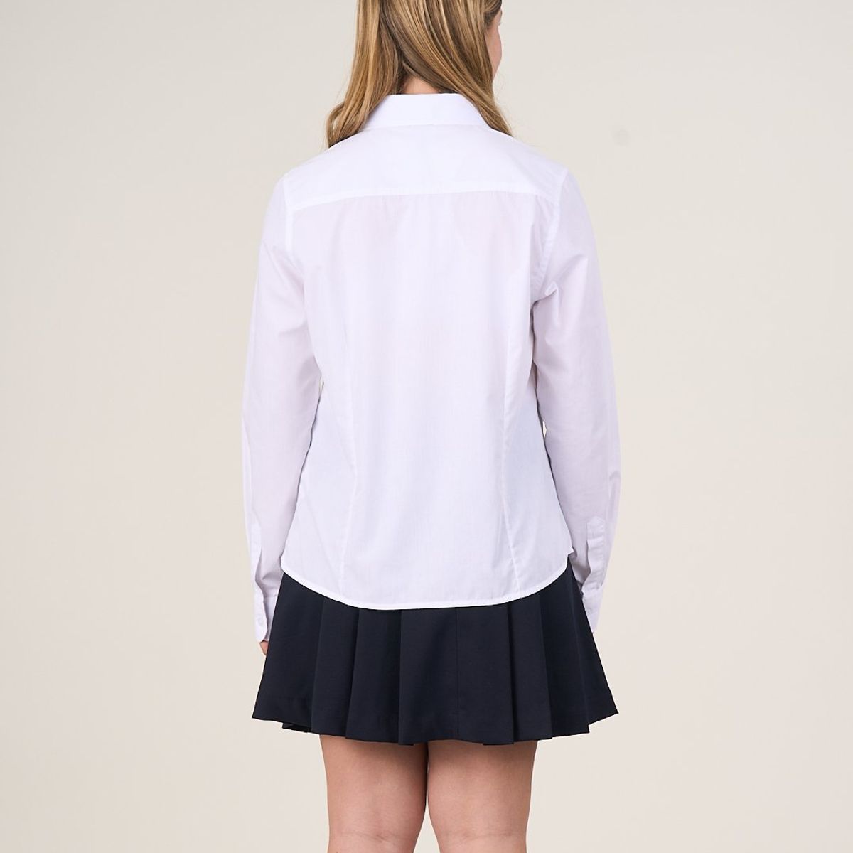 POLEMIC - Blusa escolar entallada Colegio T12 a XL POLEMIC