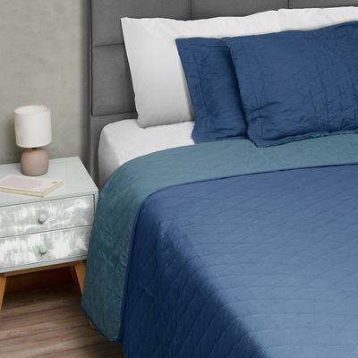 Imagen 2 del producto Quilt Bicolor 2 pl 220x 250 azul - Petroleo