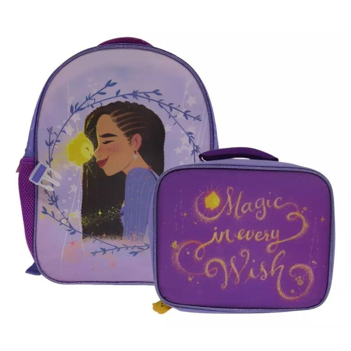 INTEC - Pack Escolar de Mochila y Lonchera Wish Morado