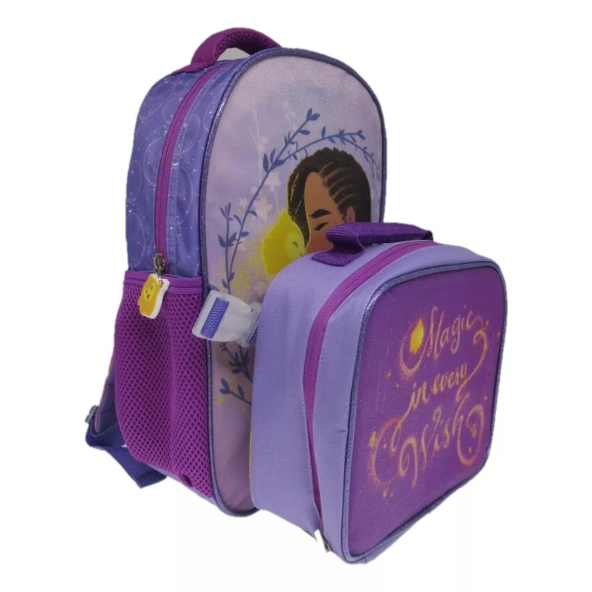 INTEC - Pack Escolar de Mochila y Lonchera Wish Morado