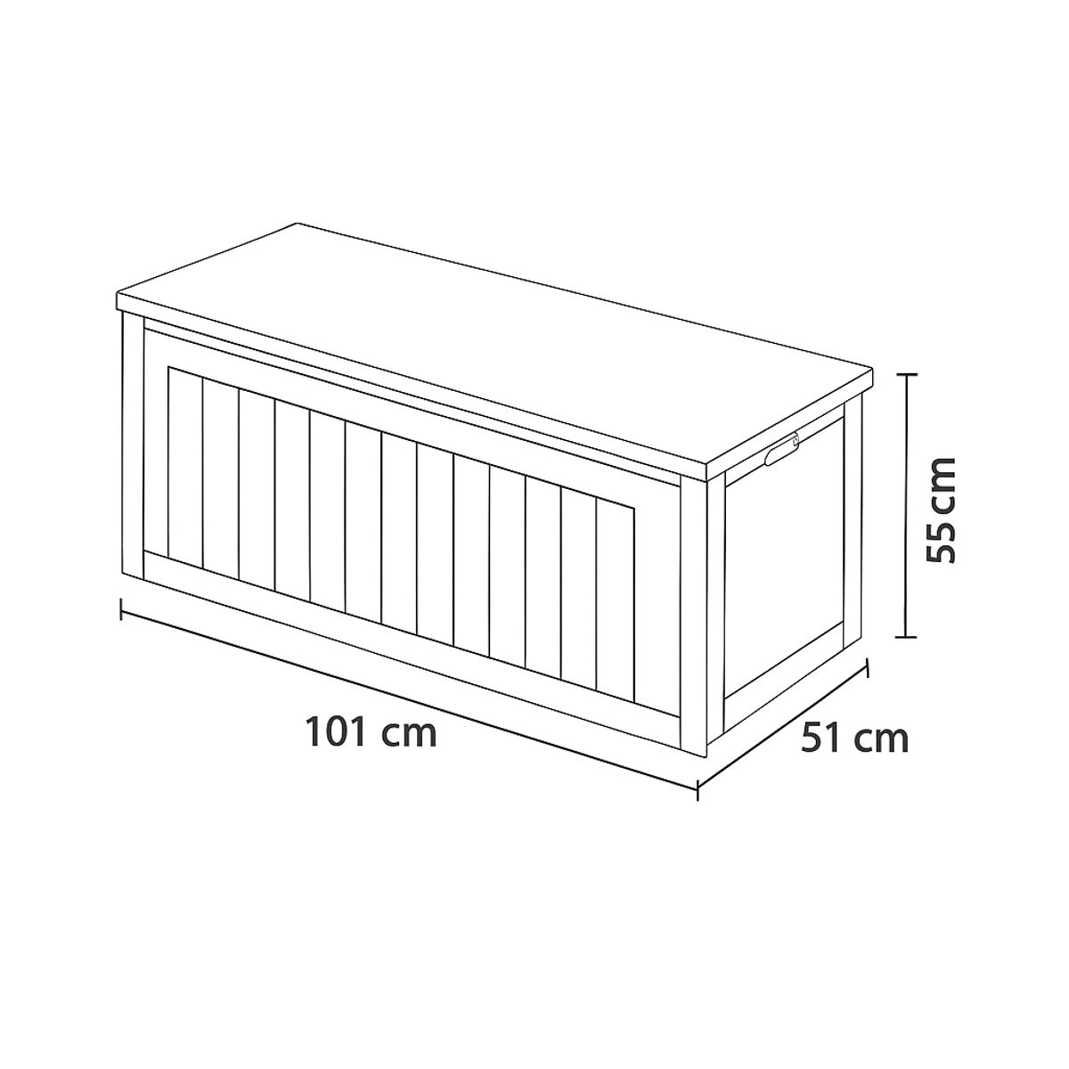  - Baul Caja Organizador Almacenaje 270 Litros